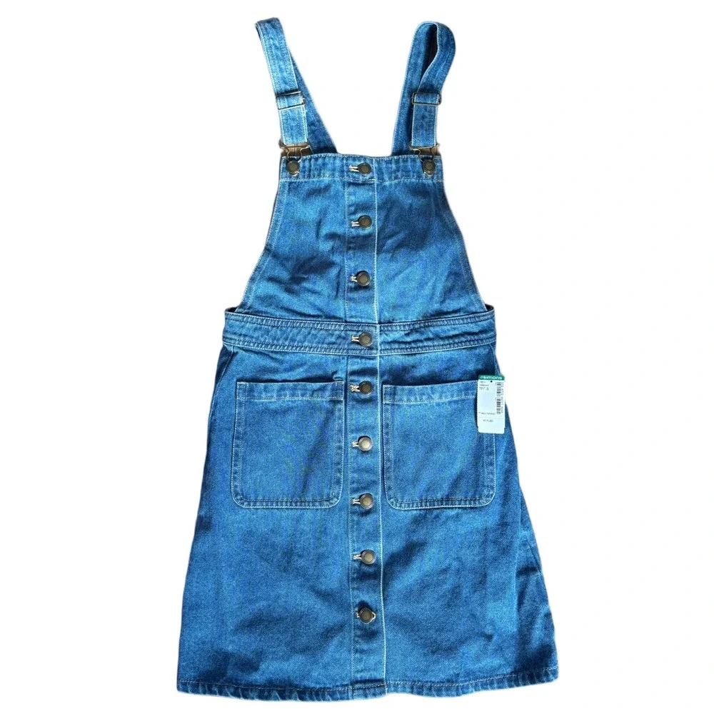 Blue Denim Women’s Overall Dress - Picture 1 of 5